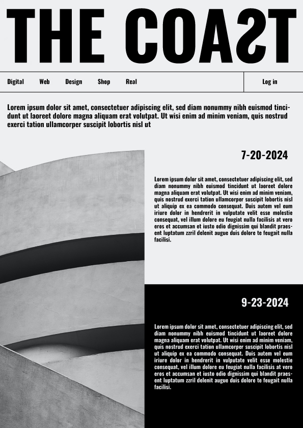 trends graphique 2024, web design, neo brutalisme